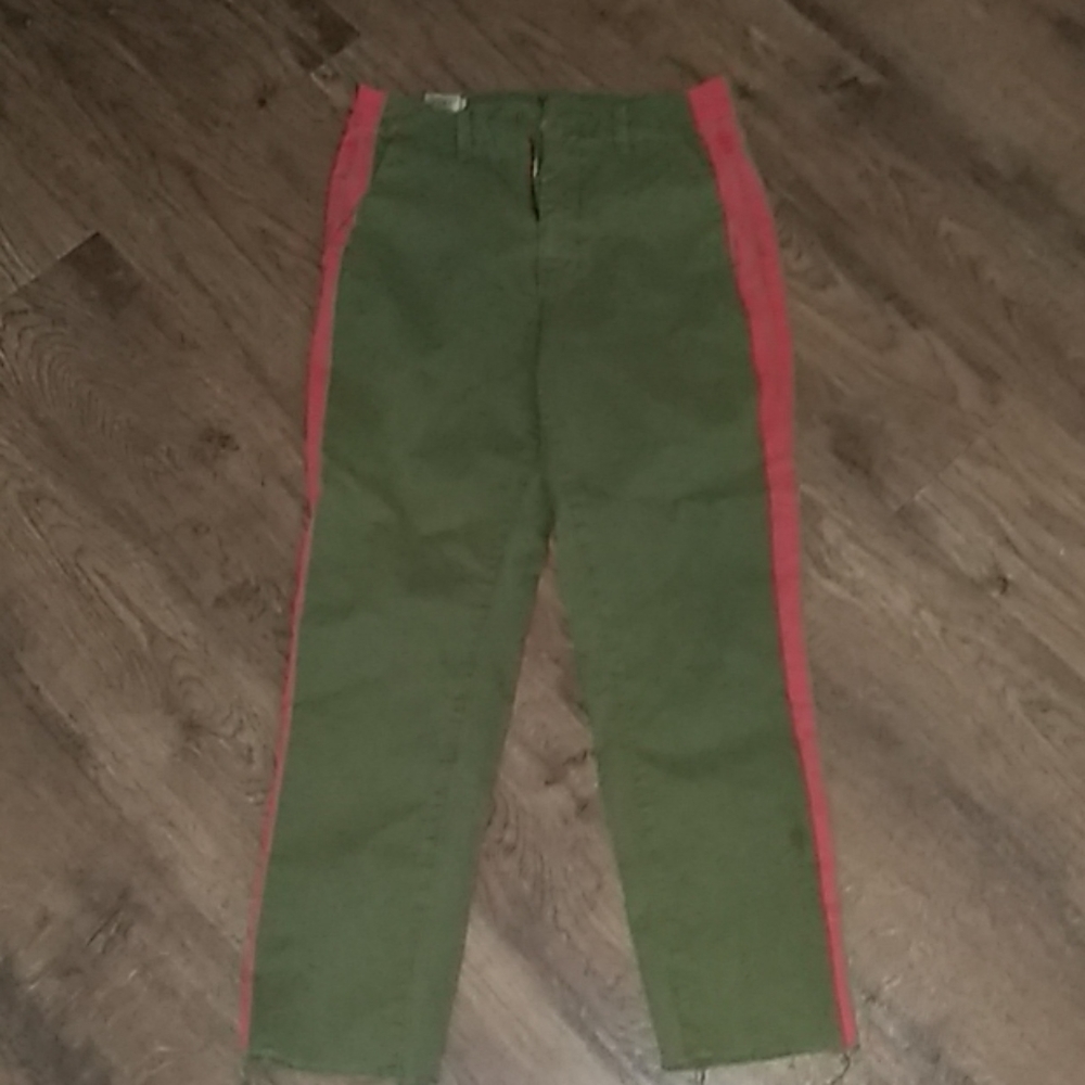MOTHER Olive Fray Ankle Skinny Jeans